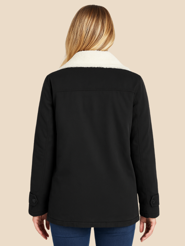 Corduroy Sherpa-Lined Button Front Jacket