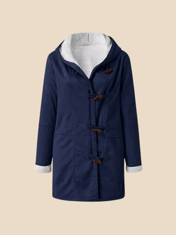 Women’s Hooded Sherpa-Lined Toggle Coat