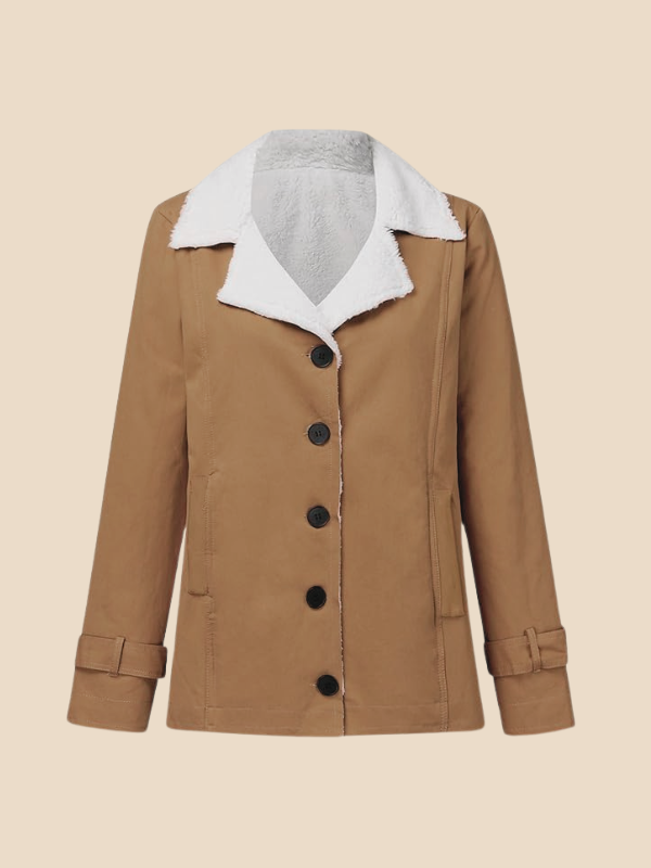 Corduroy Sherpa-Lined Button Front Jacket