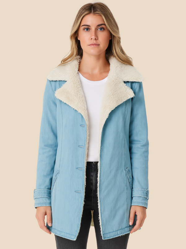 Corduroy Sherpa-Lined Button Front Jacket