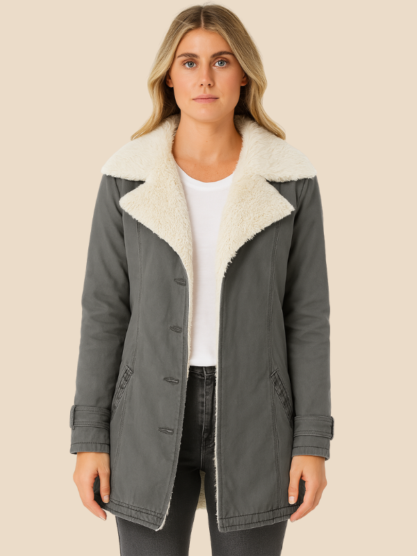 Corduroy Sherpa-Lined Button Front Jacket