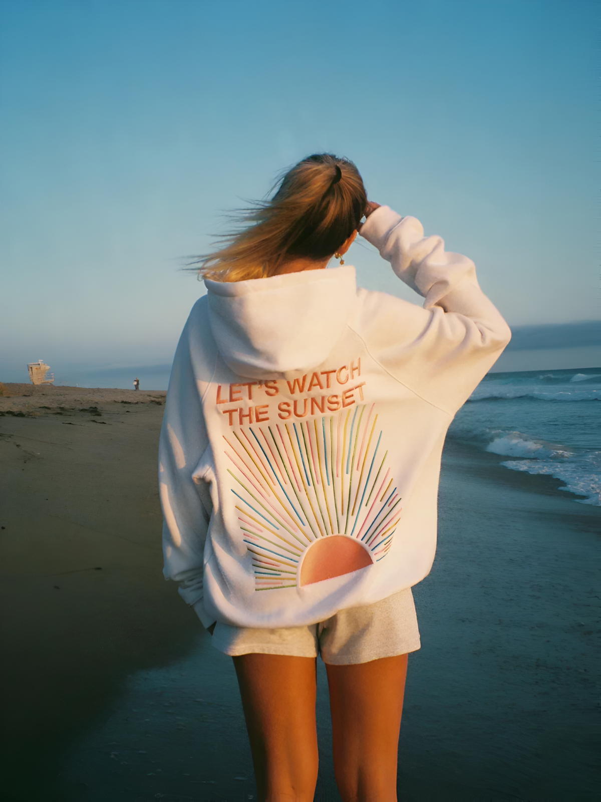 Women’s “Let’s Watch the Sunset” Oversized Hoodie