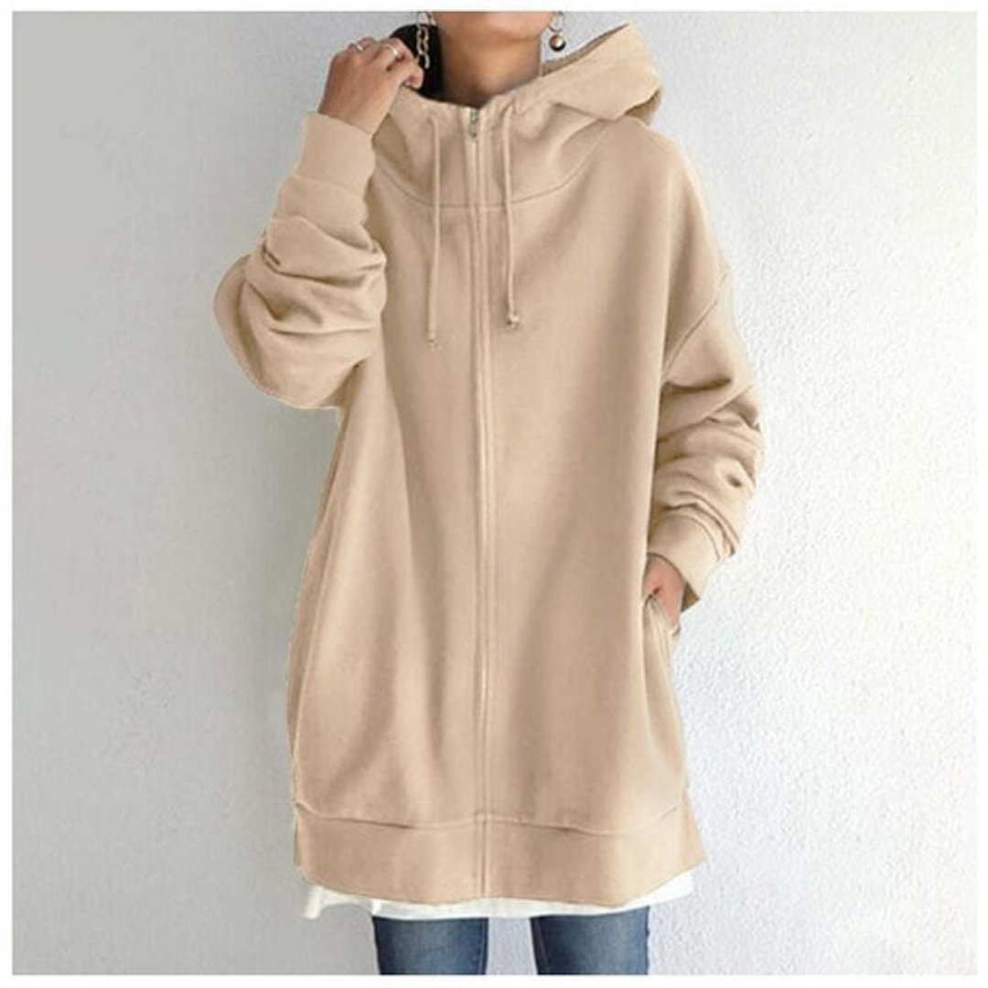 Oversized Longline Cozy Hoodie with Front Pocket