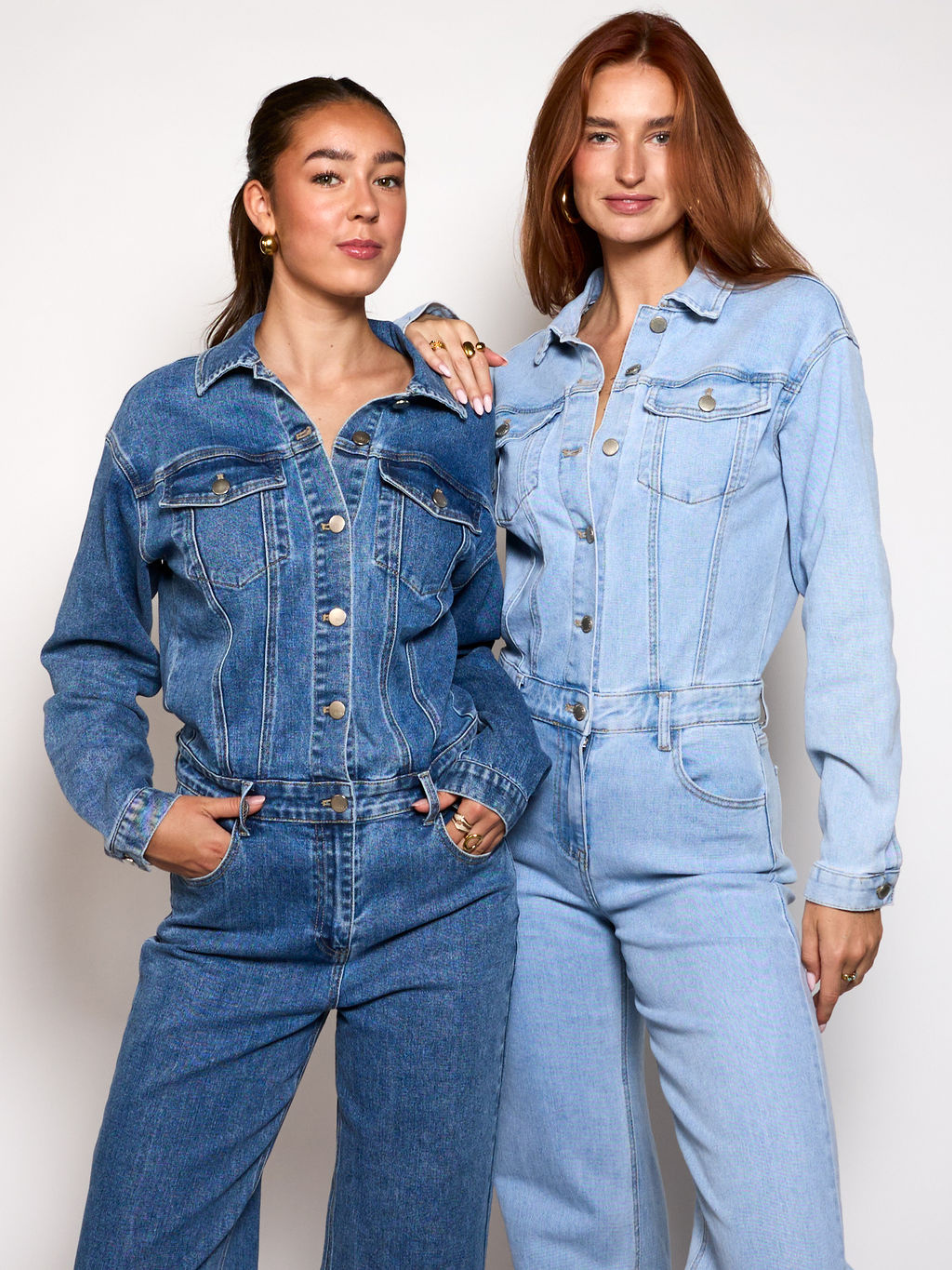 Relaxed Fit Denim Jacket and Jeans Set