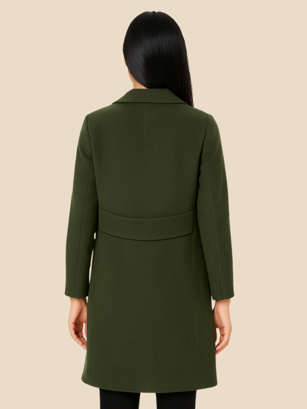 Women’s Double-Breasted Wool Blend Coat