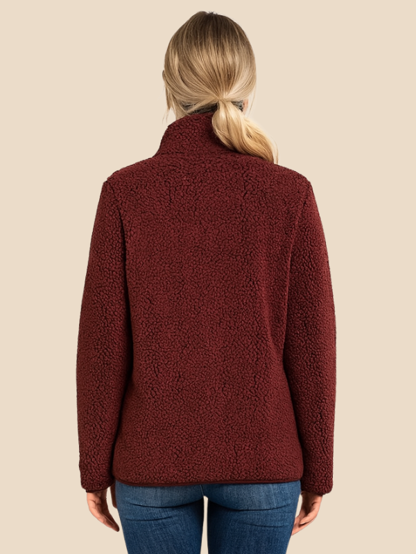 Women’s Soft Fleece Zip-Up Jacket with Pockets