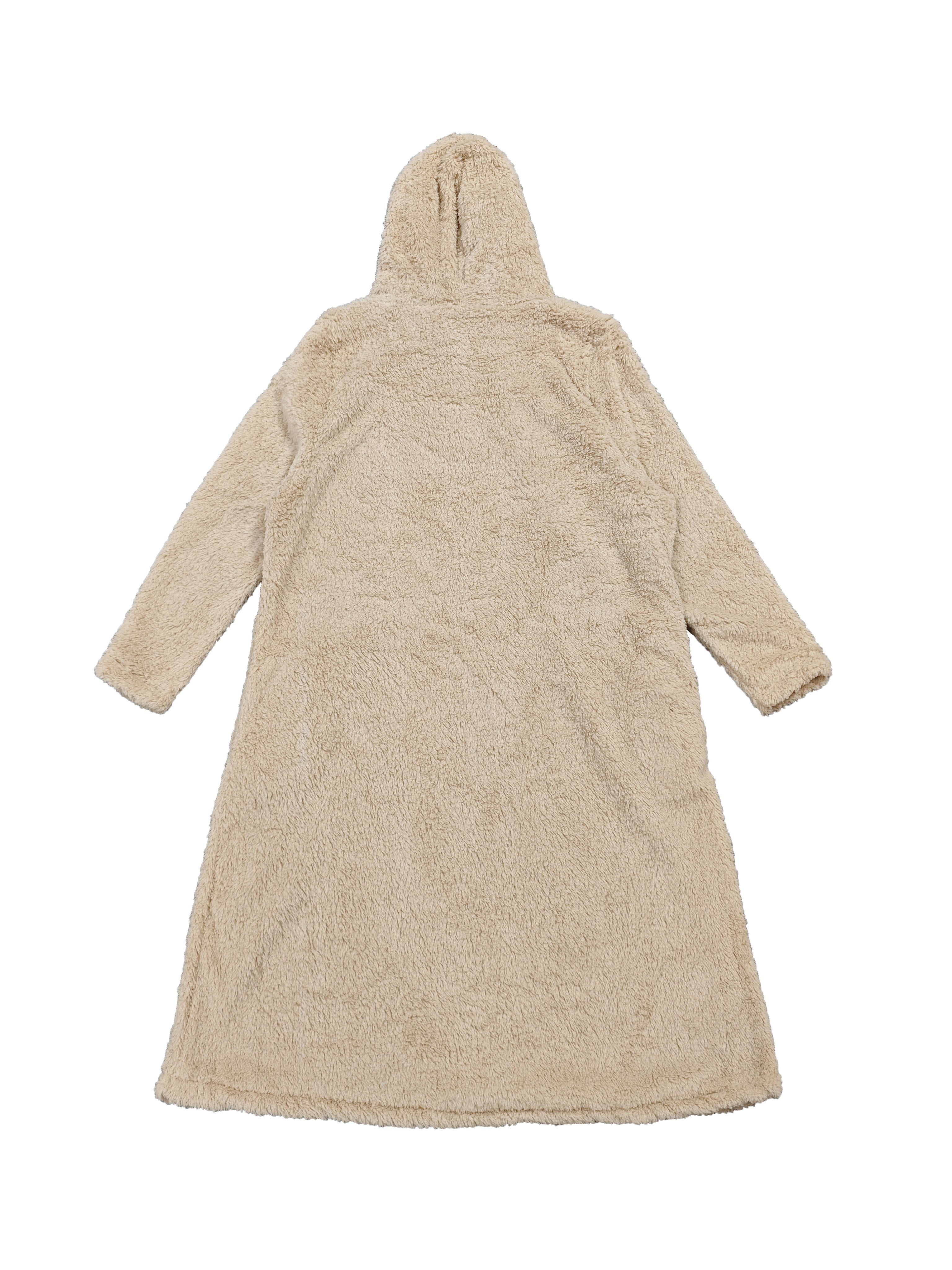 Long Sleeve Hooded Fleece Maxi Dress for Cozy Comfort