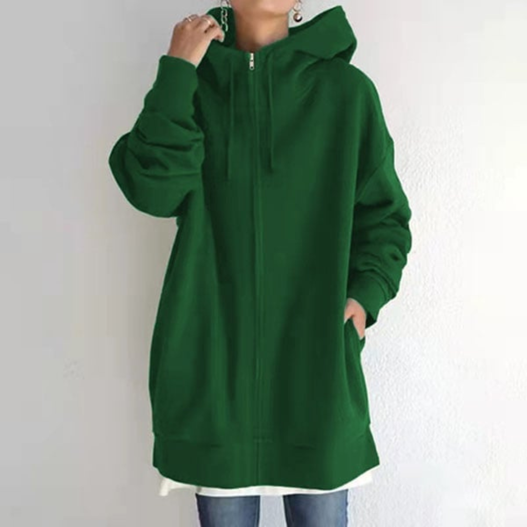 Oversized Longline Cozy Hoodie with Front Pocket