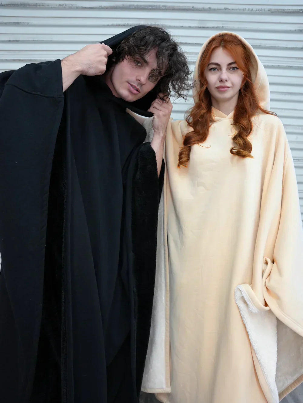 Oversized Hooded Fleece Cloak – Ultra-Warm Cozy Cape for Effortless Style