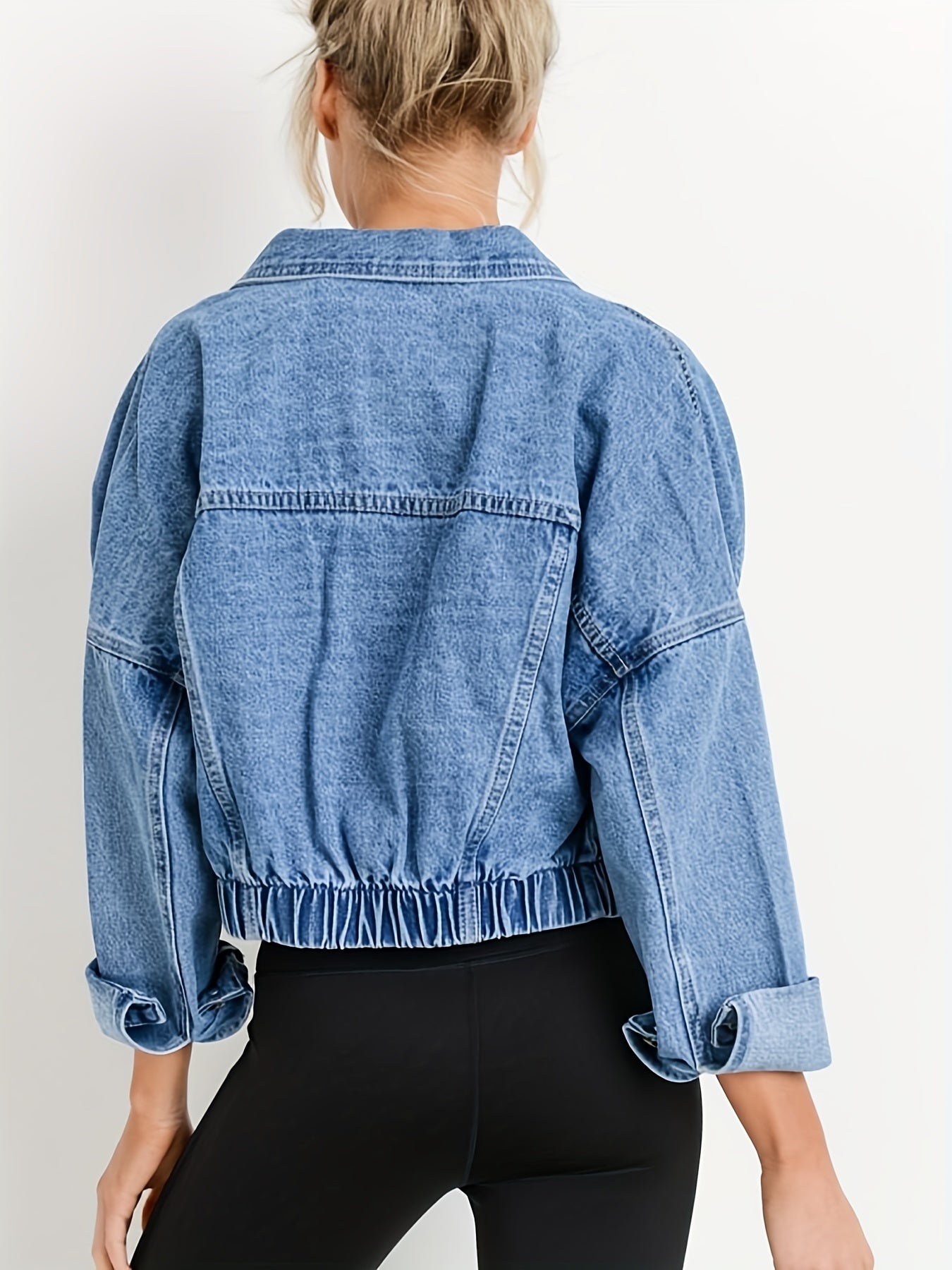 Women’s Cropped Oversized Denim Jacket