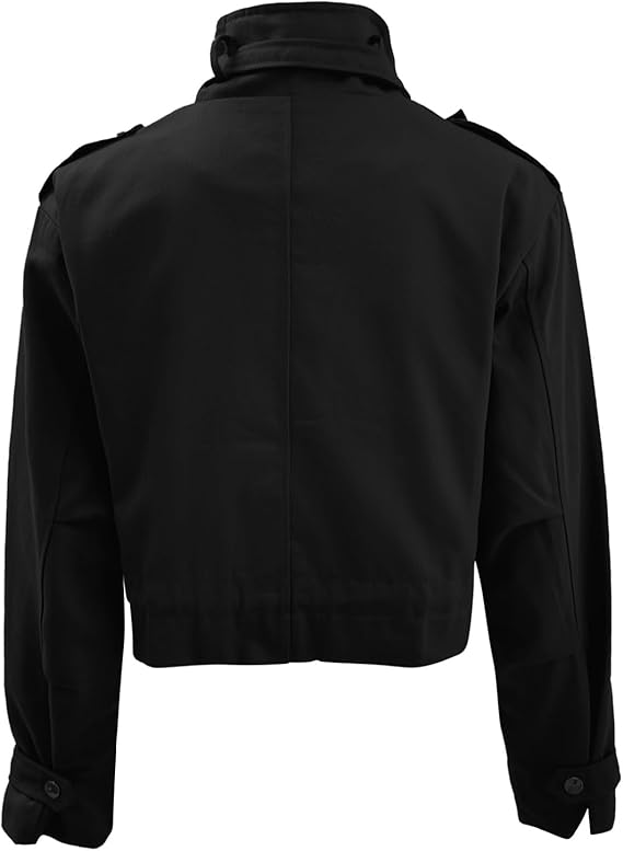 Cropped Utility Jacket for Women with Pockets