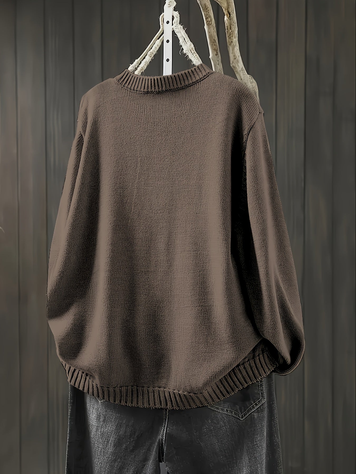 Button Front Knit Cardigan with Colorful Detail Accents