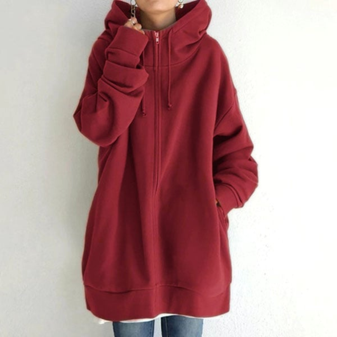 Oversized Longline Cozy Hoodie with Front Pocket