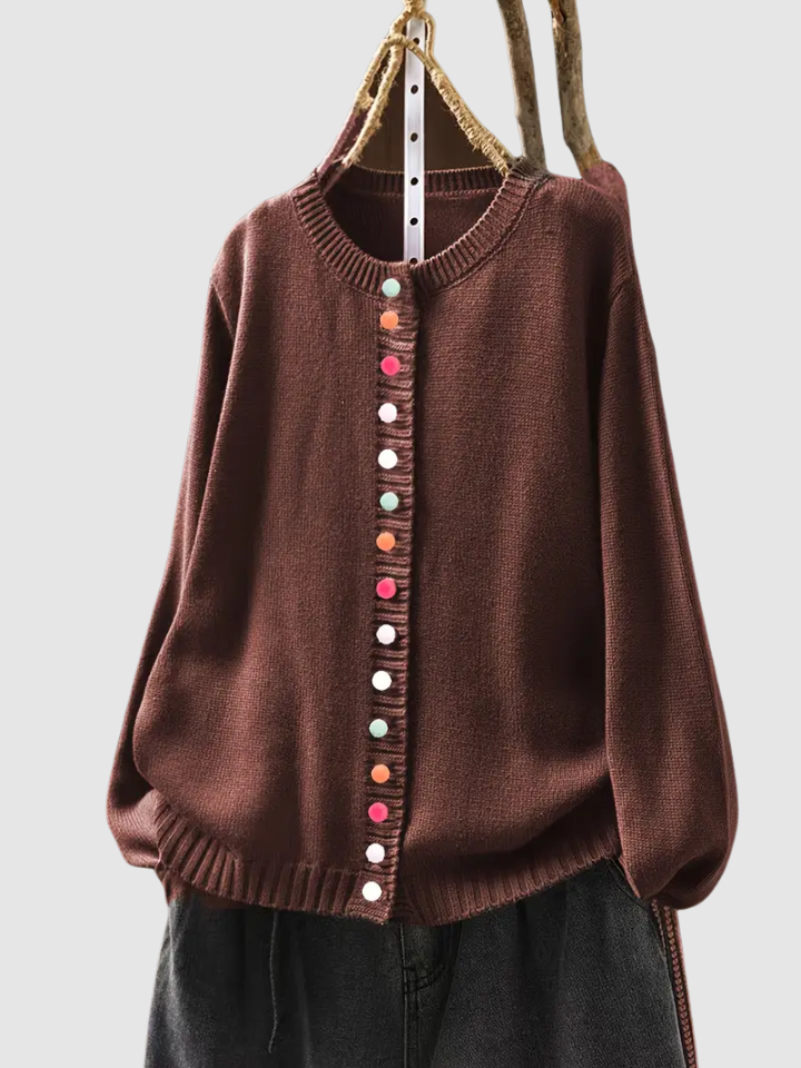 Classic Button Front Knit Cardigan