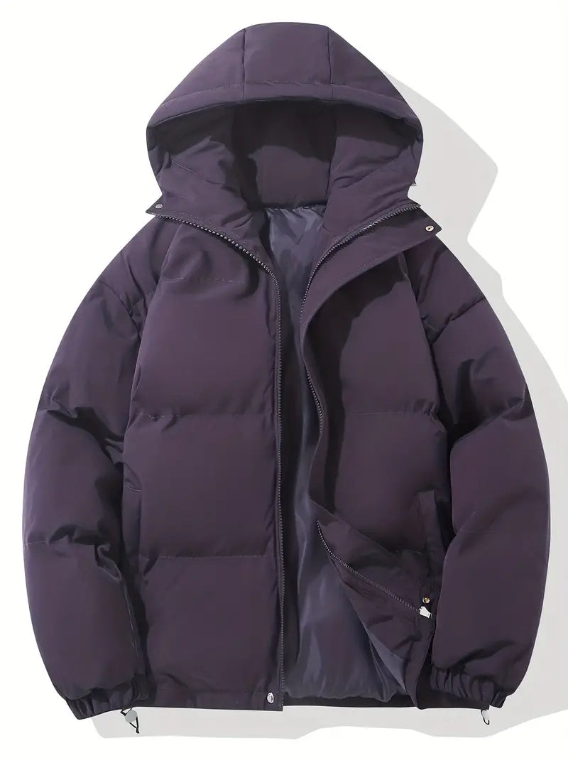 Oversized Puffer Jacket with Hood