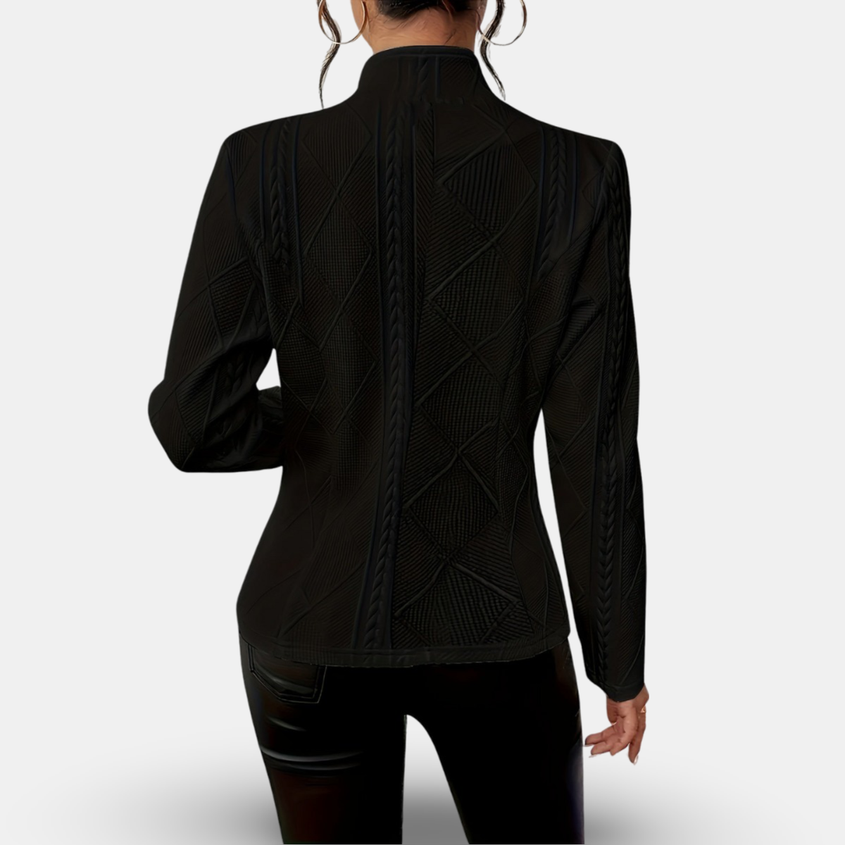 Tailored Button Front Blazer Jacket