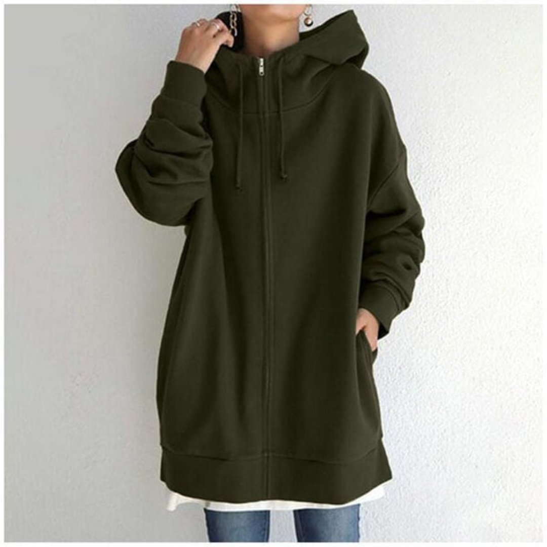 Oversized Longline Cozy Hoodie with Front Pocket