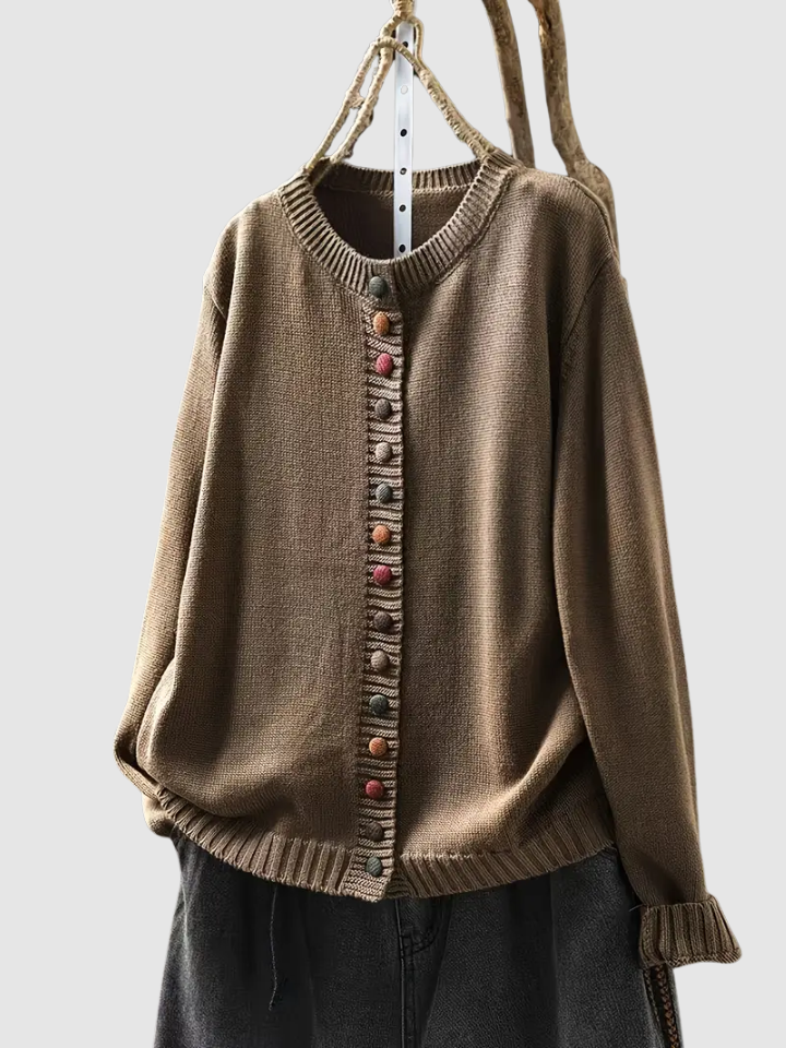 Classic Button Front Knit Cardigan