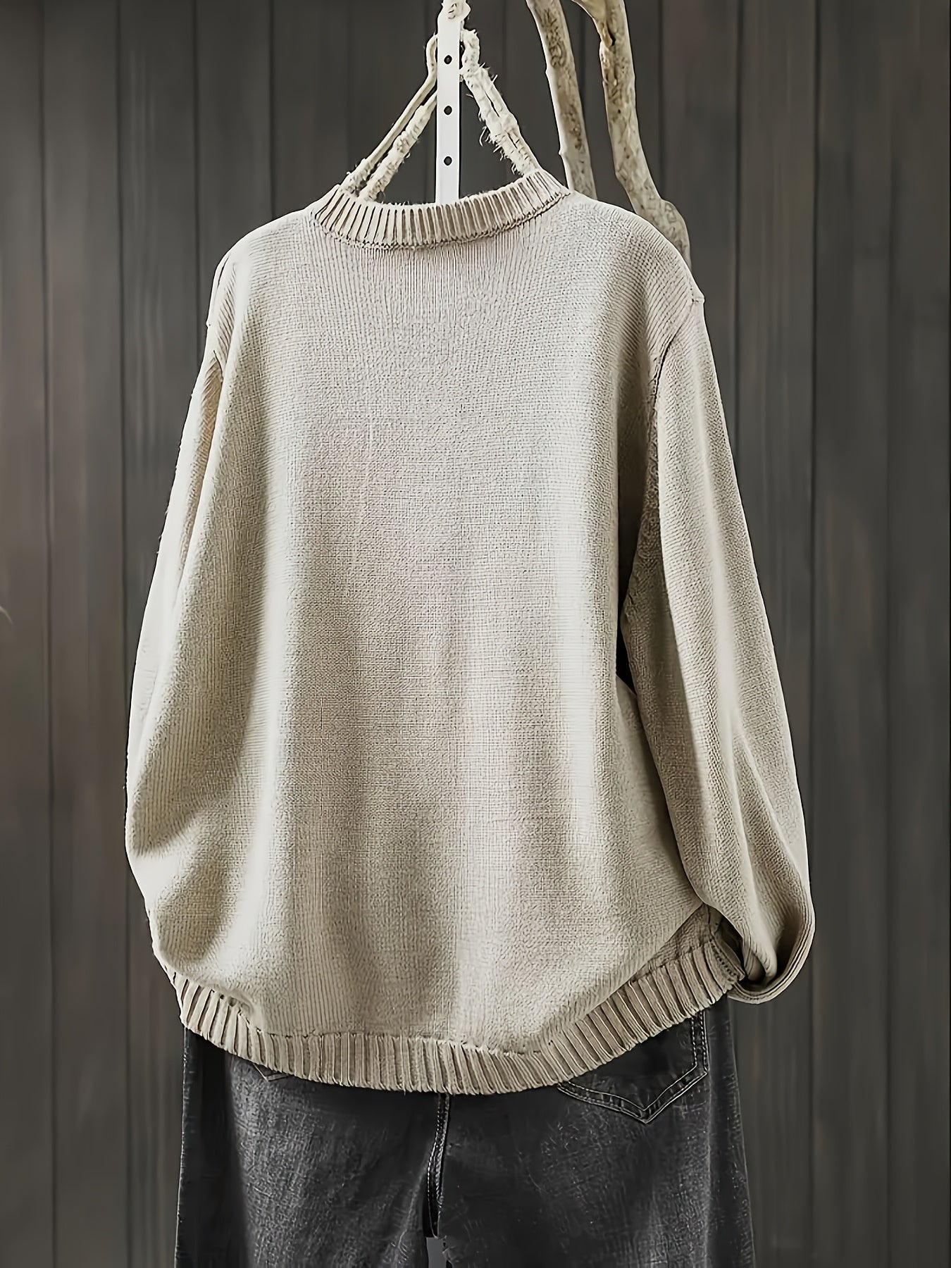 Button Front Knit Cardigan with Colorful Detail Accents