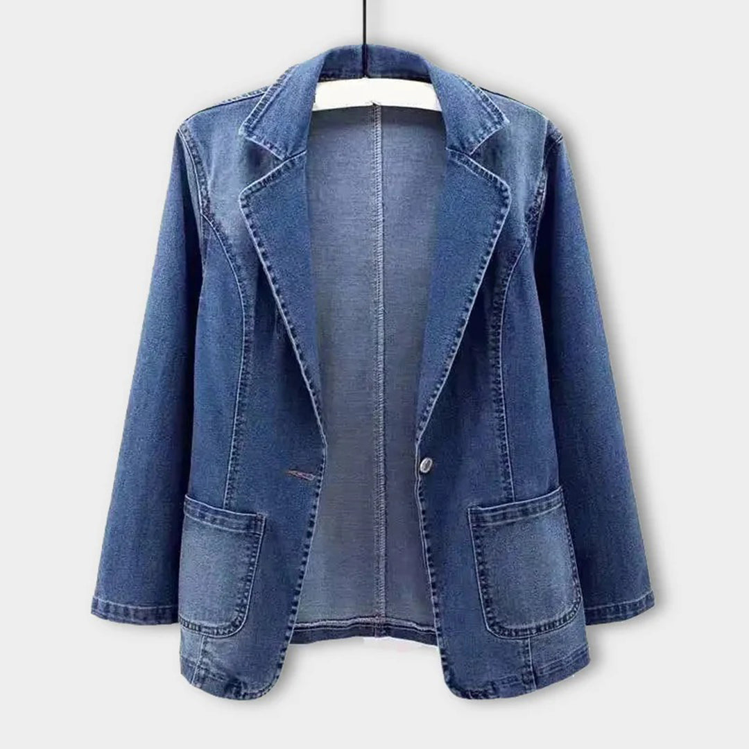 Women’s Casual Denim Blazer Jacket