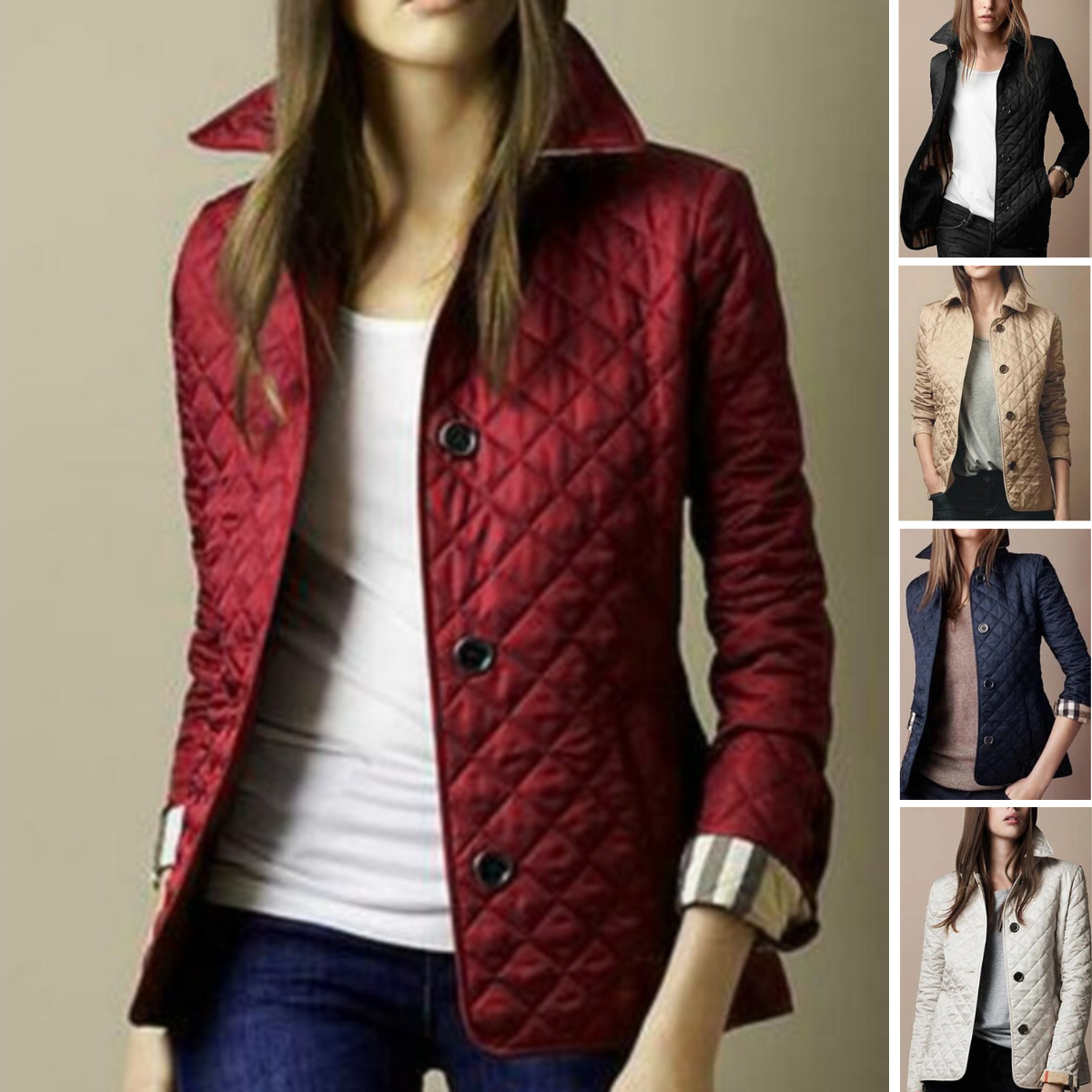 Women’s Classic Lightweight Diamond-Quilted Jacket