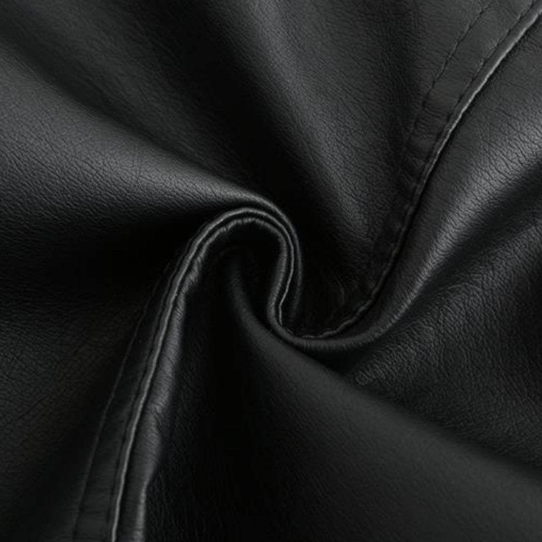 Women’s Quilted Faux Leather Moto Jacket