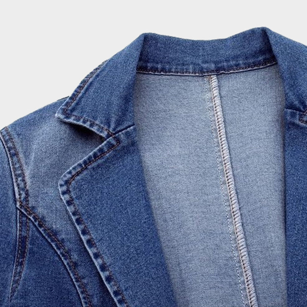 Women’s Casual Denim Blazer Jacket