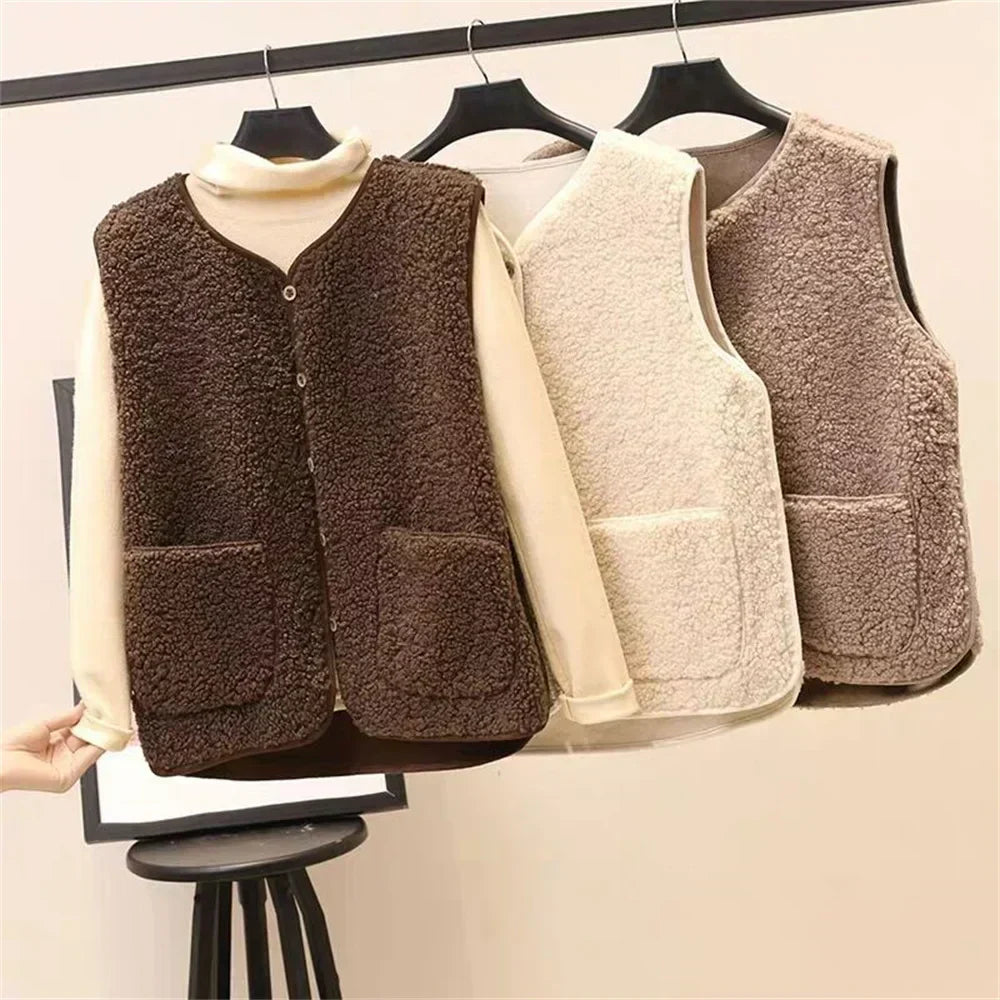 Soft Button Front Knit Vest for Cozy Everyday Layering