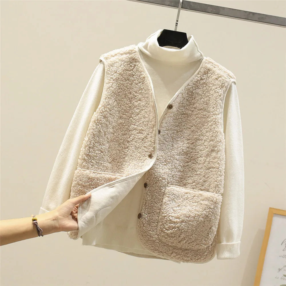 Soft Button Front Knit Vest for Cozy Everyday Layering