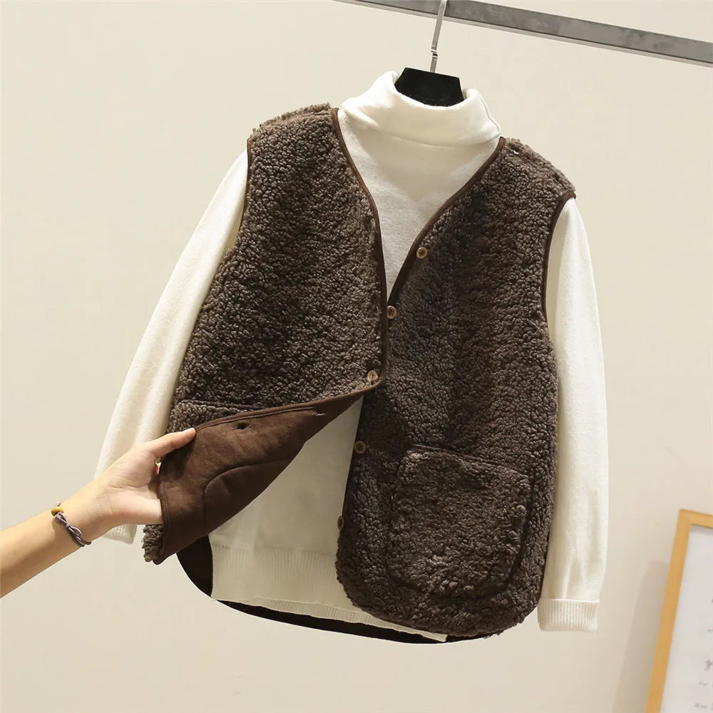 Soft Button Front Knit Vest for Cozy Everyday Layering