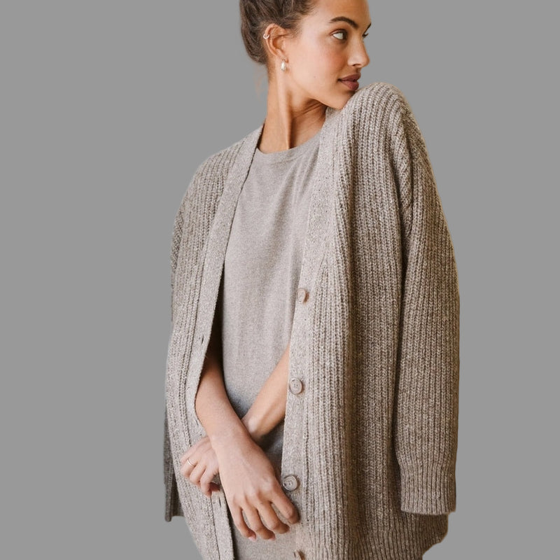 Women’s Oversized Cozy Knit Button Cardigan
