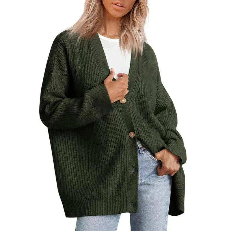 Women’s Oversized Cozy Knit Button Cardigan
