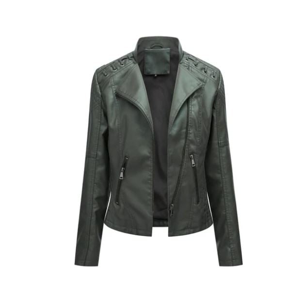 Women’s Stylish Faux Leather Moto Jacket