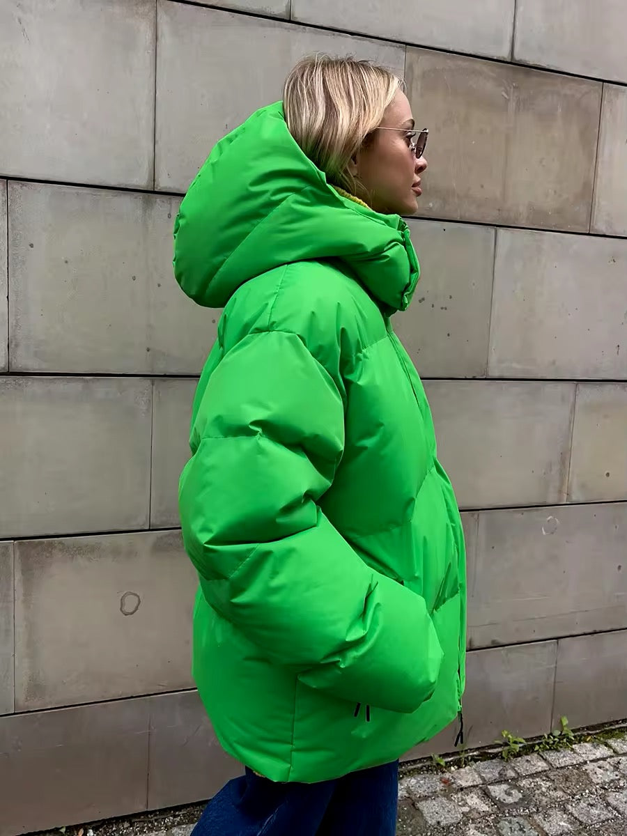 Women’s Short Hooded Puffer Jacket