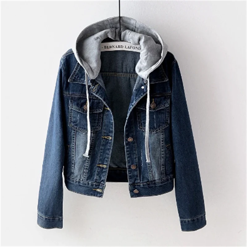 Hooded Denim Jacket for Casual Layered Everyday Style
