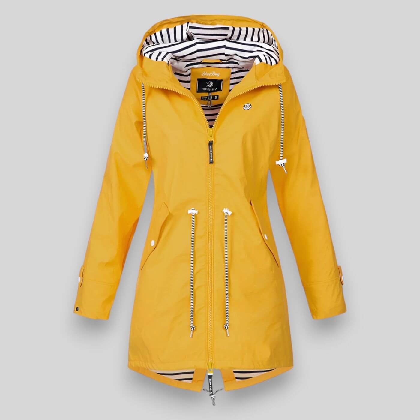 Hooded Long Zip Jacket for Stylish All-Weather Comfort