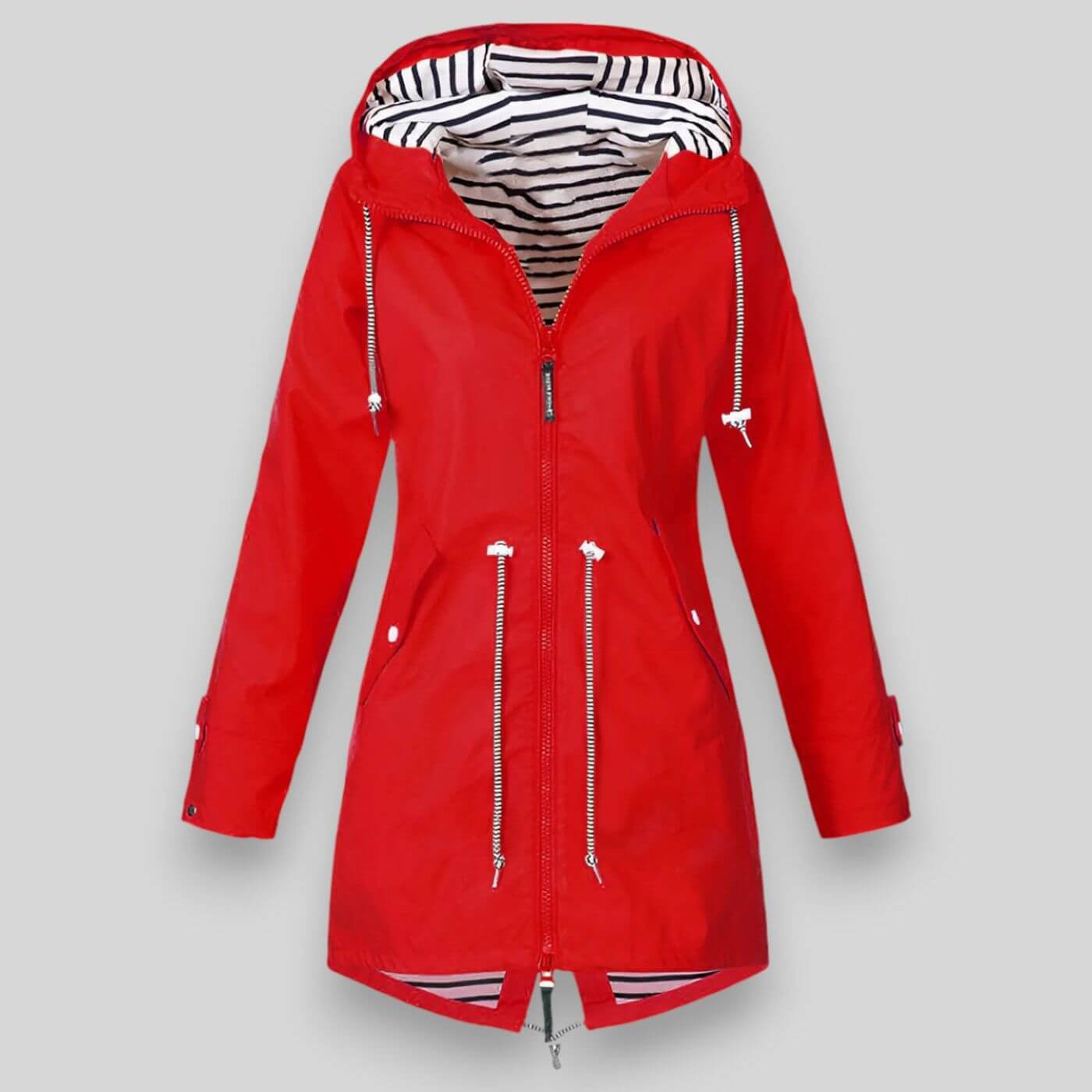 Hooded Long Zip Jacket for Stylish All-Weather Comfort
