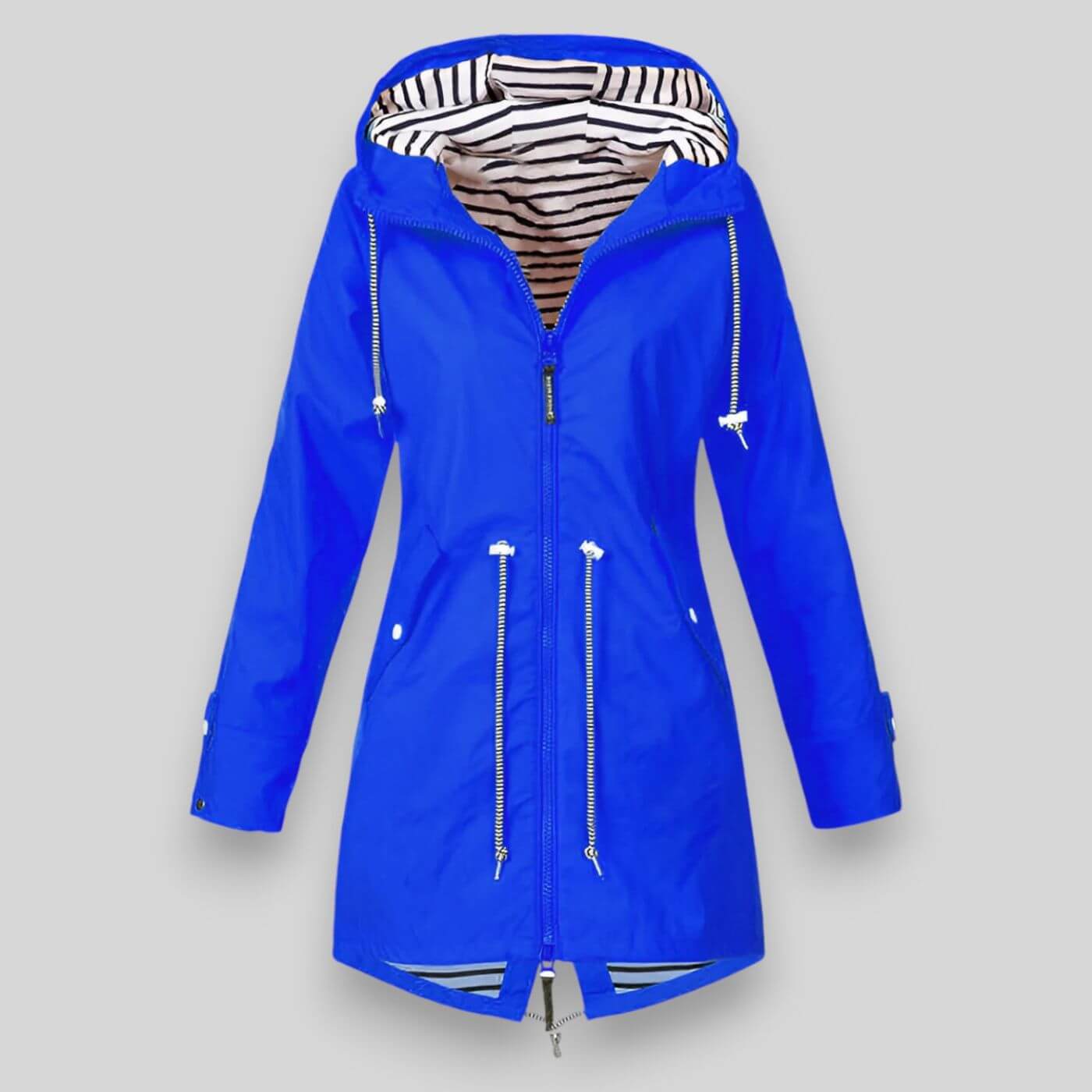 Hooded Long Zip Jacket for Stylish All-Weather Comfort