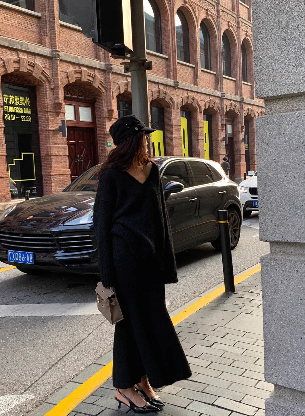 Cozy Knit Two-Piece Sweater and Maxi Skirt Set