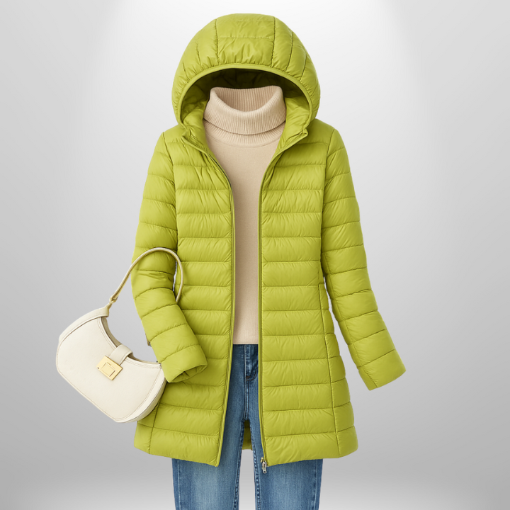 Lightweight Hooded Long Puffer Winter Coat