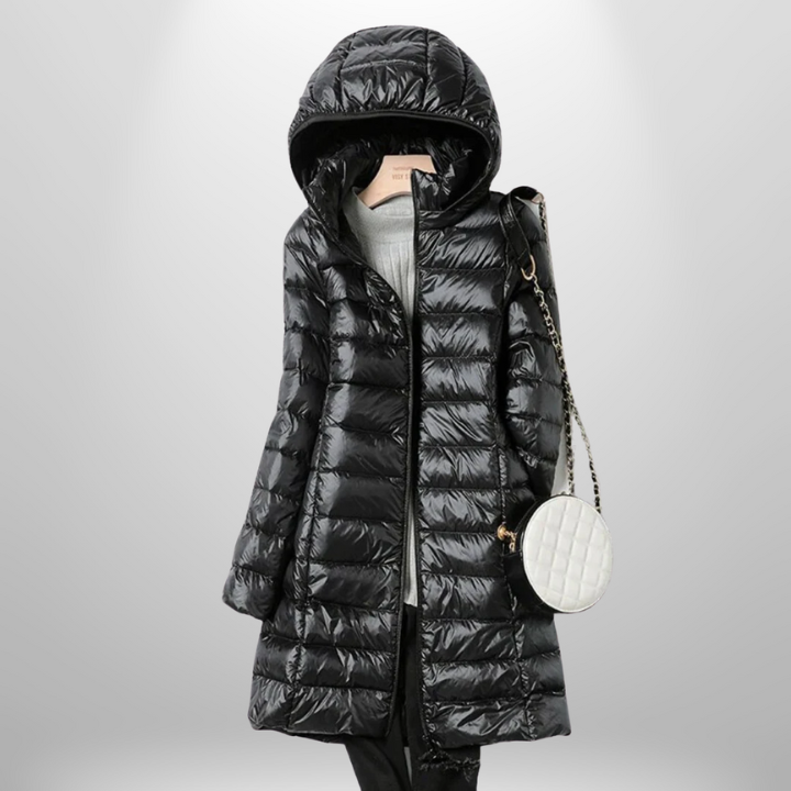 Lightweight Hooded Long Puffer Winter Coat