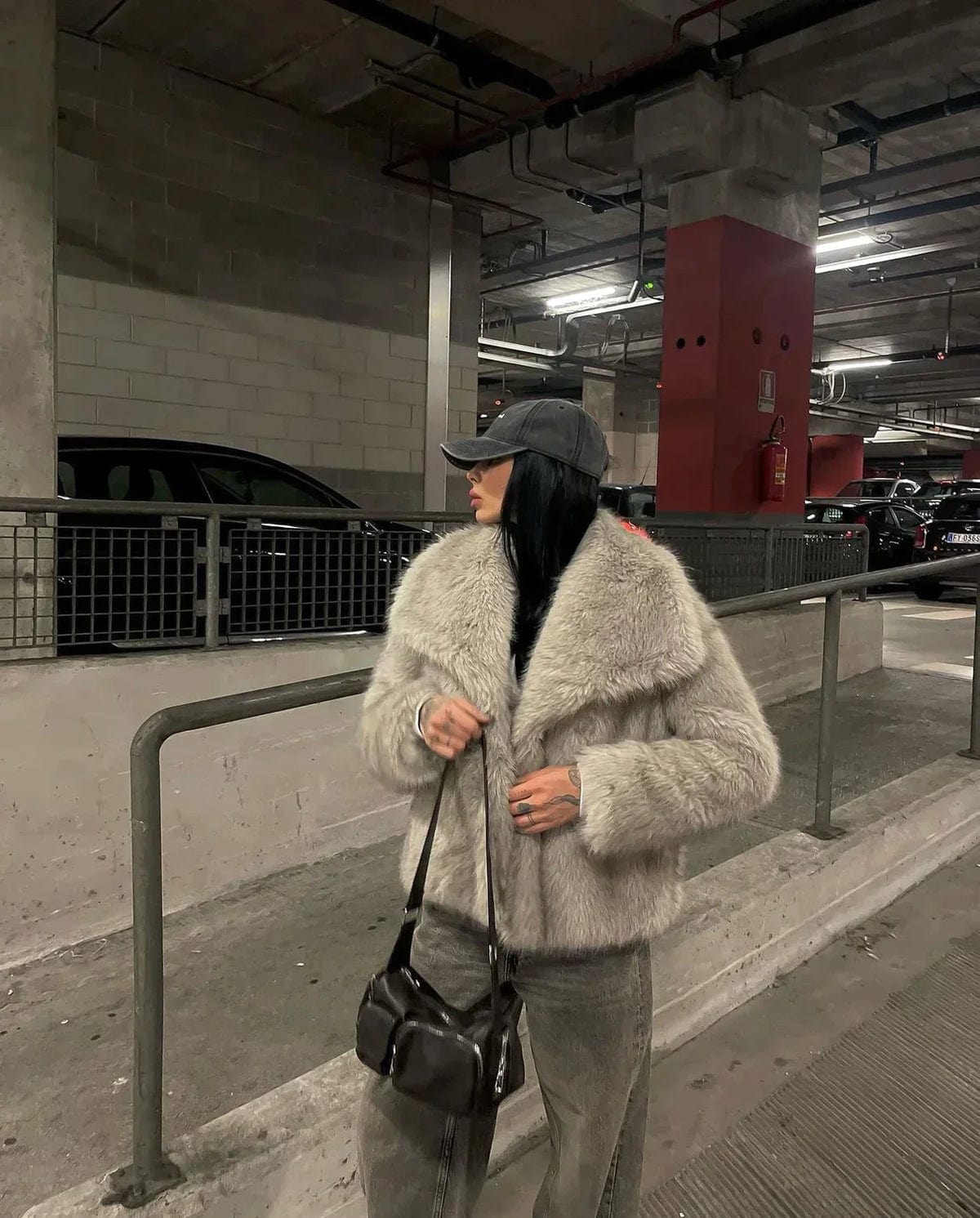 Women’s Luxury Faux Fur Plush Winter Jacket