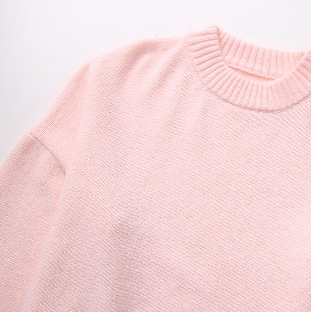 Soft Oversized Crewneck Knit Sweater