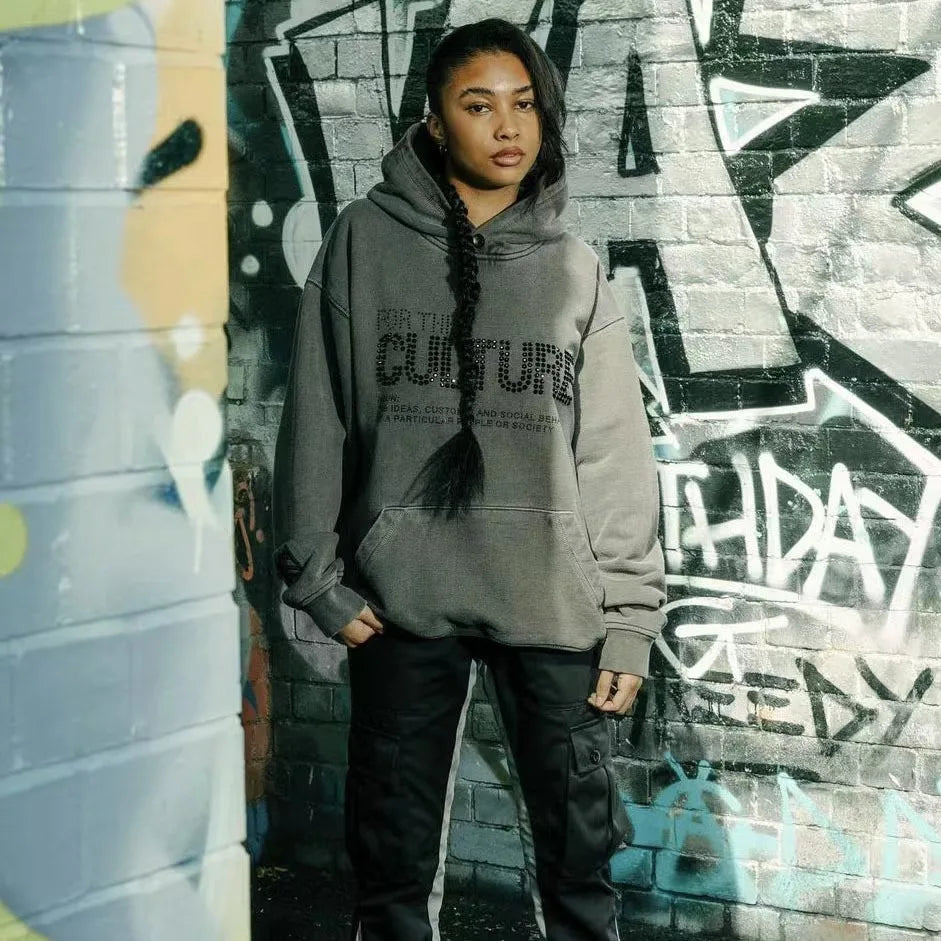Oversized “CULTURE” Graphic Streetwear Hoodie