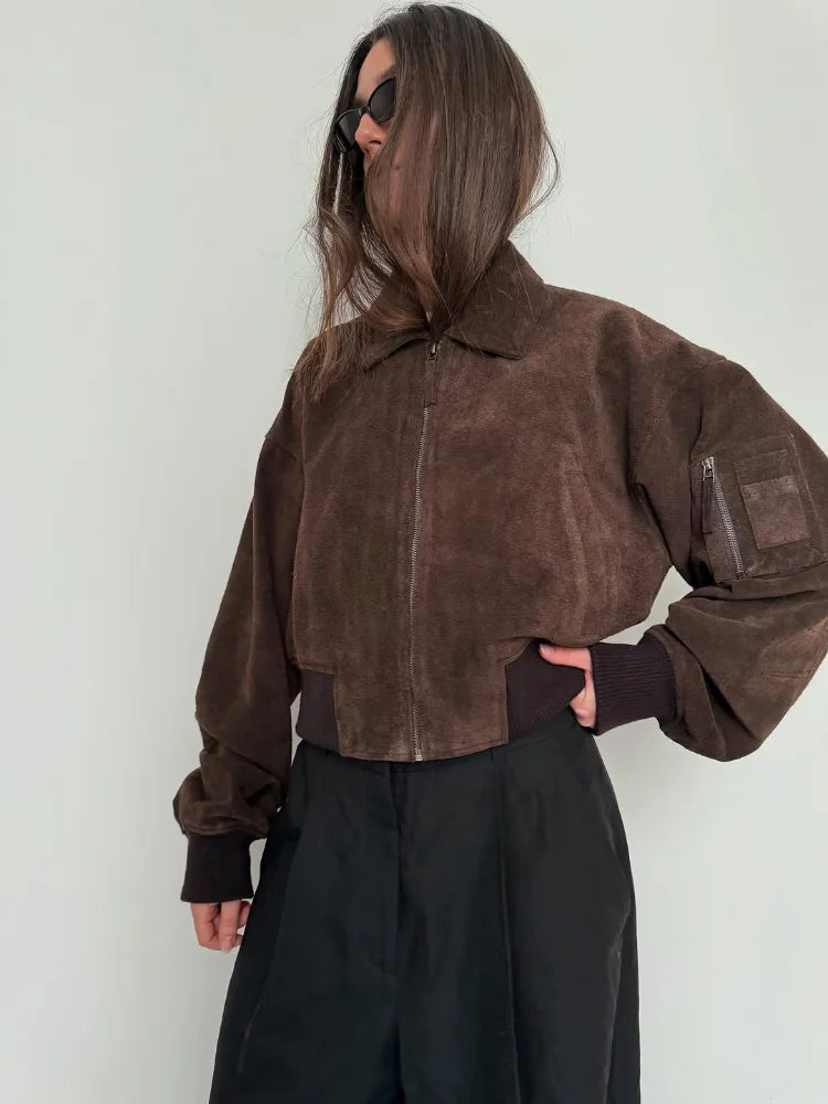 Cropped Balloon Sleeve Jacket for Modern Statement Style