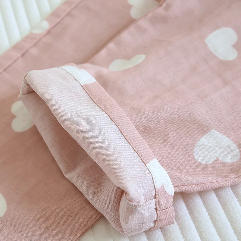 Soft Printed Button-Up Pajama Set