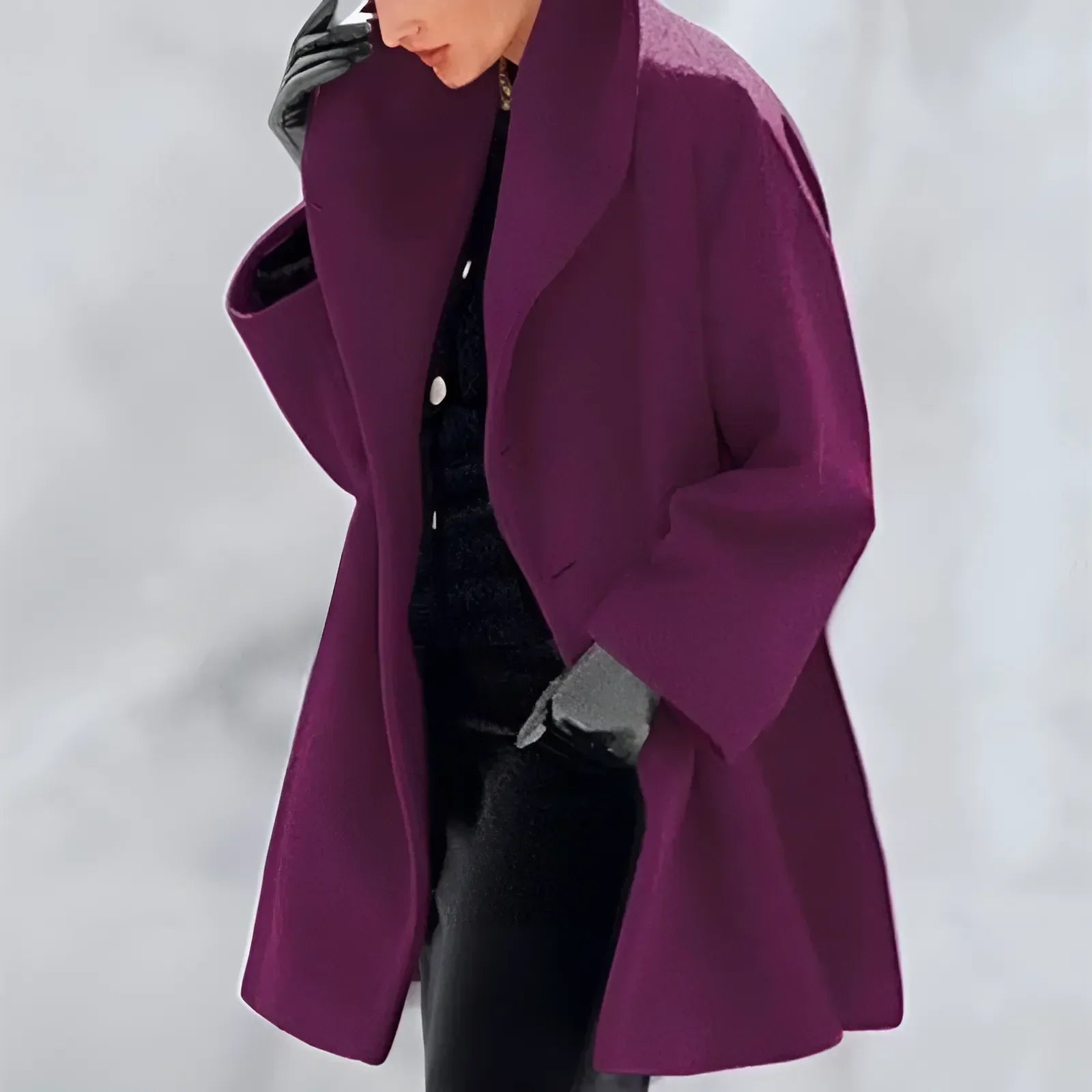 Women’s Elegant Swing Collar Winter Coat