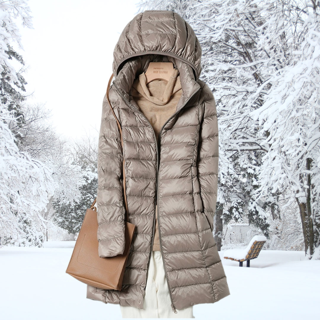 Lightweight Hooded Puffer Coat for Warm Everyday Comfort