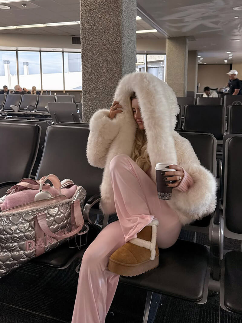 Women’s Oversized Faux Fur Hooded Coat