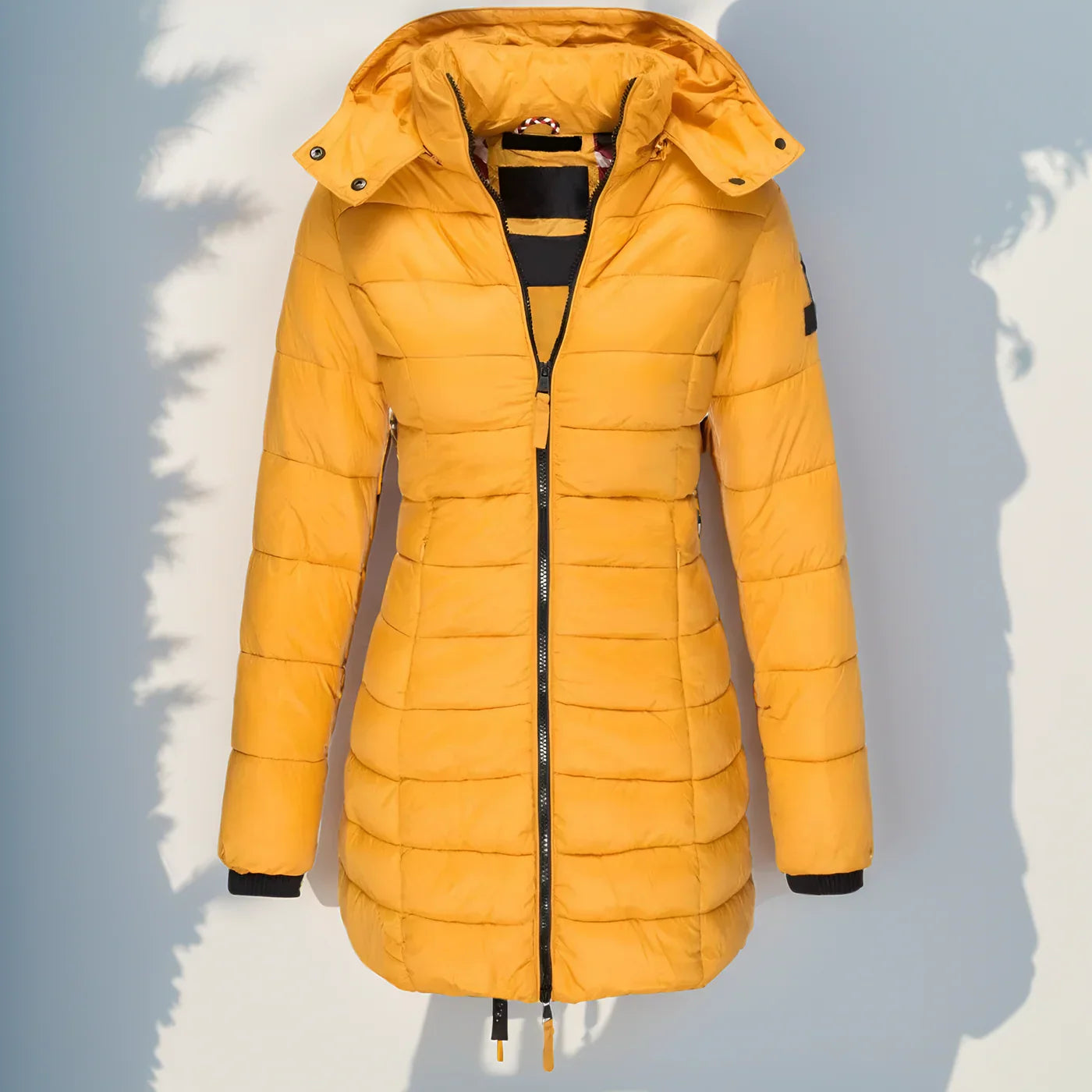 Women’s Long Hooded Puffer Coat – Ultra-Warm Lightweight Winter Jacket